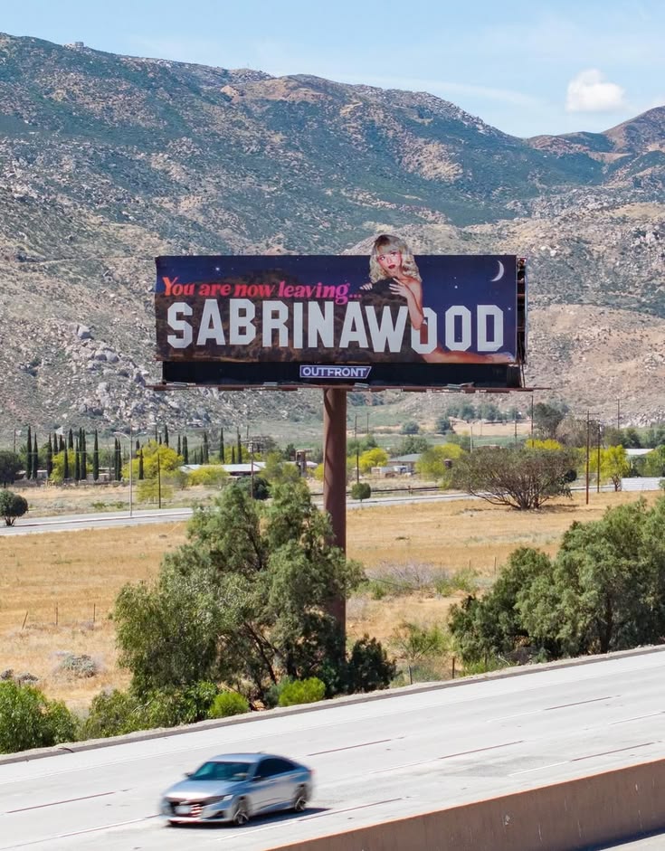 Sabrina Carpenter Creative Billboard for Coachella - Sabrinawood