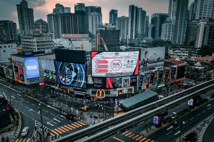 Digital Screens at Bukit Bintang Malaysia