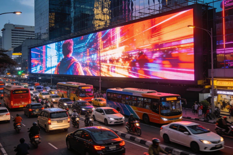 Digital Screen (Videotron) with NIght View