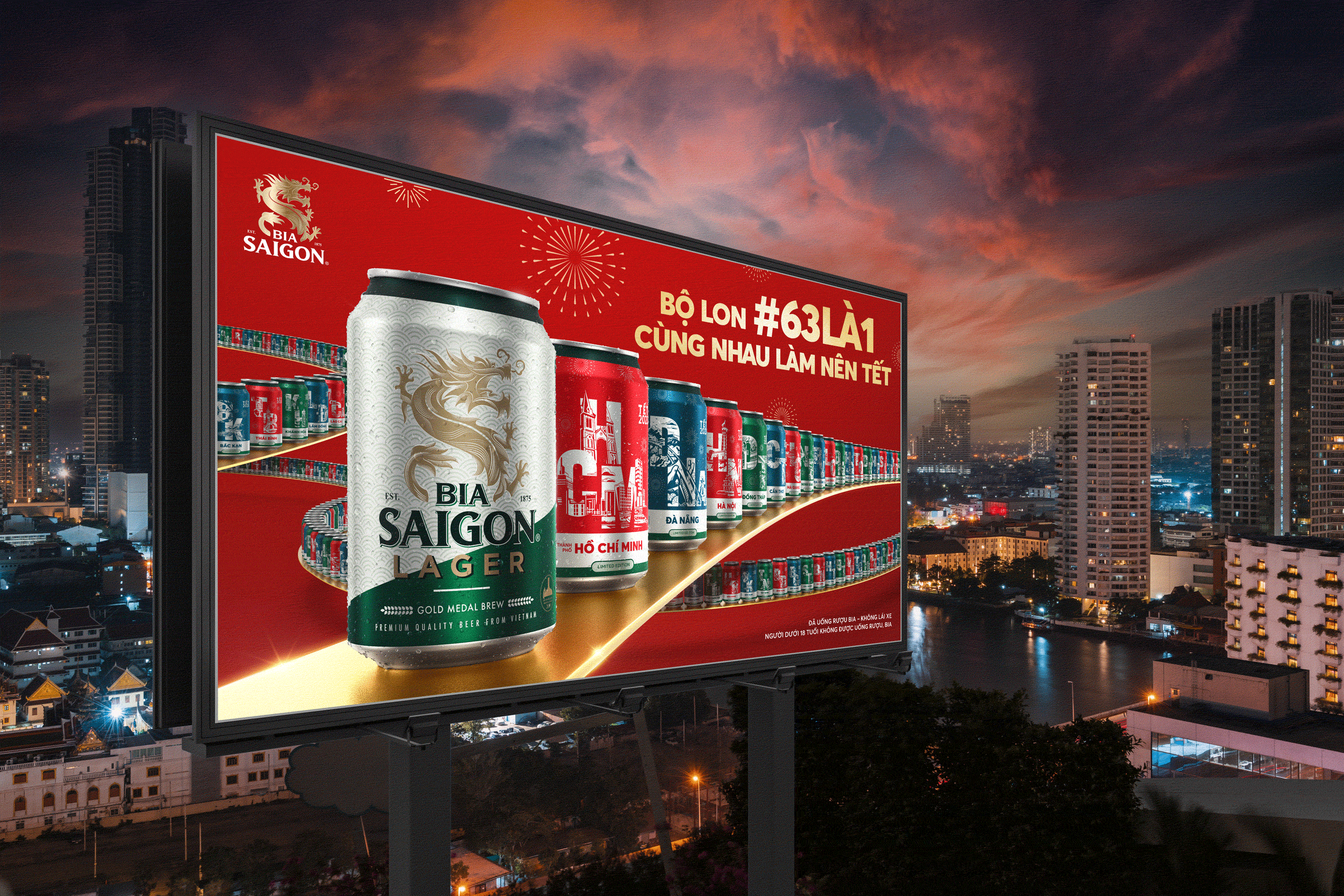 Bia Saigon OOH advertising in Vietnam 