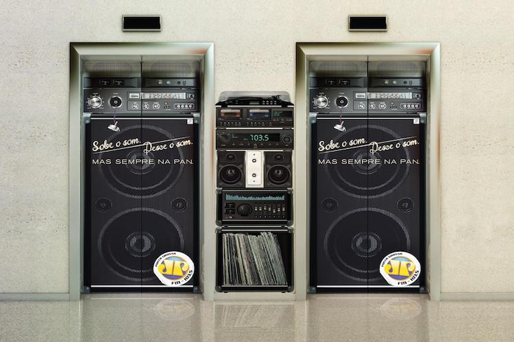 creative elevator advertising