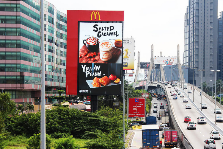 DOOH on Malaysia highway