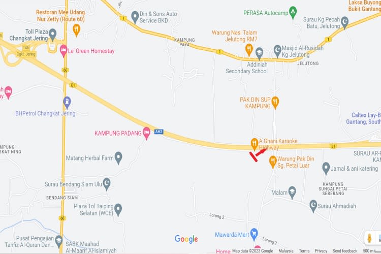 NSE Highway KM 223.6, Changkat Jering, Perak