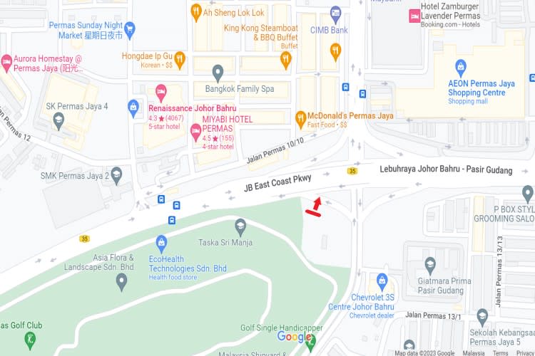 Johor Bahru East Coast Highway, Permas Jaya, Johor