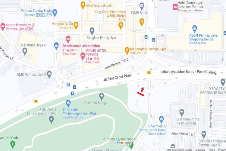 JB East Coast Highway - Permas Jaya, Johor Bahru, Johor