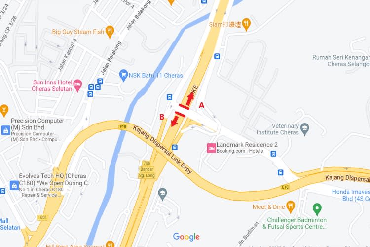 Jalan Sungai Long / Cheras - Kajang Expressway, Kajang, Selangor