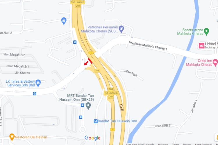 Interchange of Per Mahkota Cheras 1/ Cheras-Kajang Expressway, Kajang, Selangor (A)