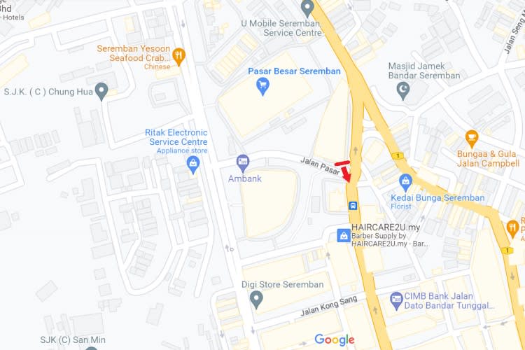 Jalan Pasar/ Jalan Dato Bandar Tunggal Seremban, Negeri Sembilan