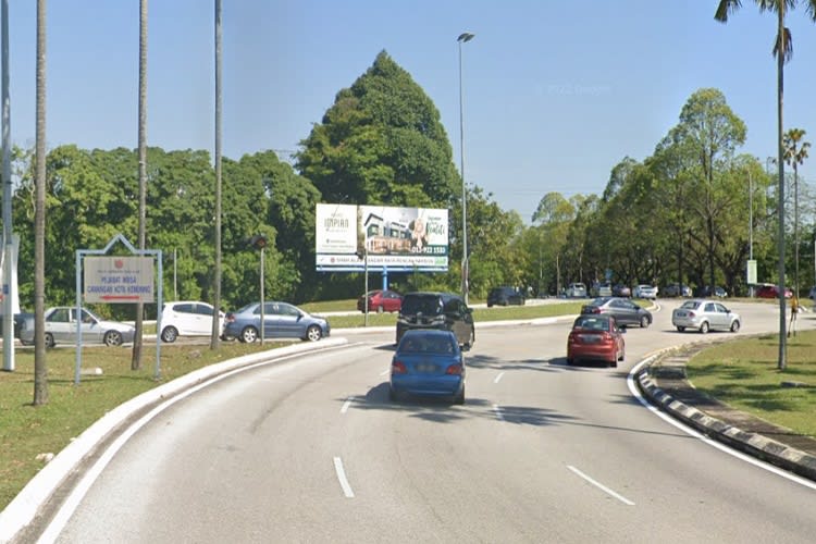 1 Panel Free Standing Billboard at Persiaran Anggerik Vanilla, Kota Kemuning, Shah Alam, Selangor (roundabout)
