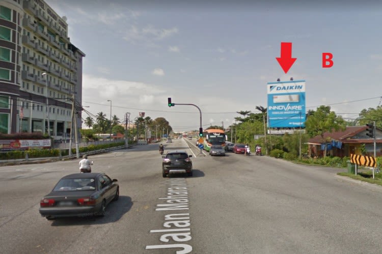 T-Junction of  Jalan Maharajalela - Jalan Pandan Tembak, Teluk Intan, Perak (main road)