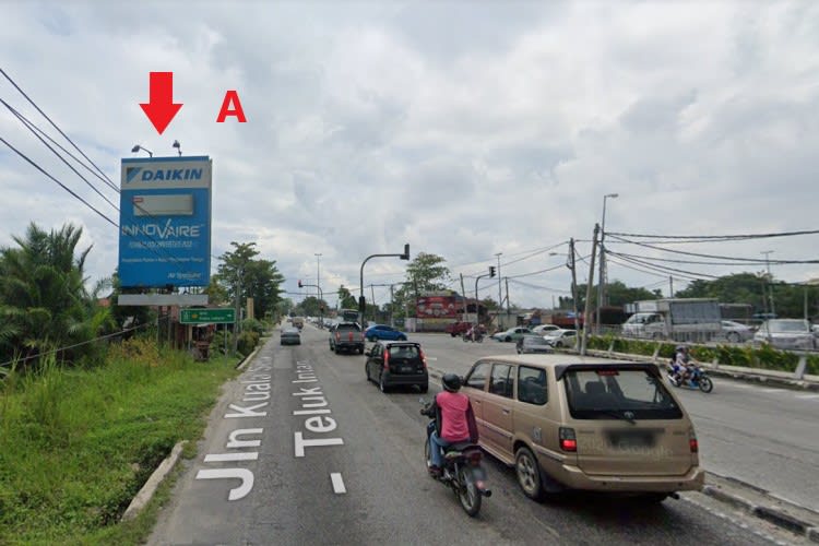 T-Junction of  Jalan Maharajalela - Jalan Pandan Tembak, Teluk Intan, Perak (main road)