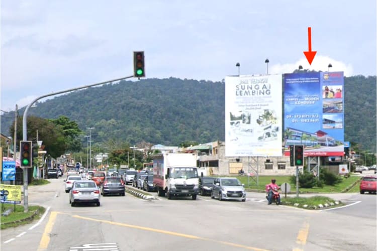 1 Sided Minipole Billboard at Jalan Air Putih B, Pahang