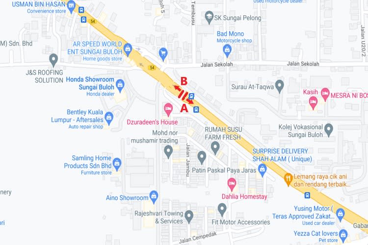 Jalan Kuala Selangor, Sungai Buloh, Selangor (near Honda 3S center Sungai Buloh)