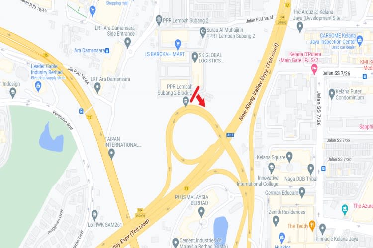 Subang Jaya Toll Interchange, Petaling Jaya, Selangor (towards NKVE Highway)