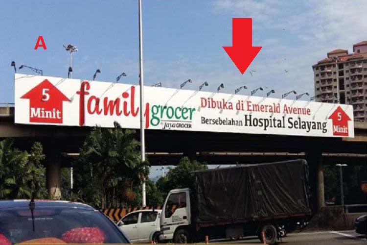 2 Sided Overhead Bridge Billboard at MRR2 Highway Expressway (MRRII) Jalan Kuching, Selayang, Batu Caves/ Kepong, Kuala Lumpur
