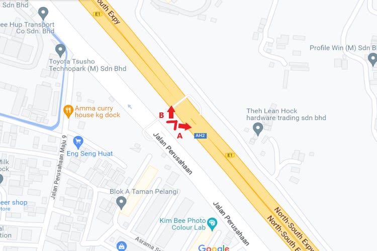 NSE KM142.6, Perai, Penang (NB, before RnR Juru Utara)