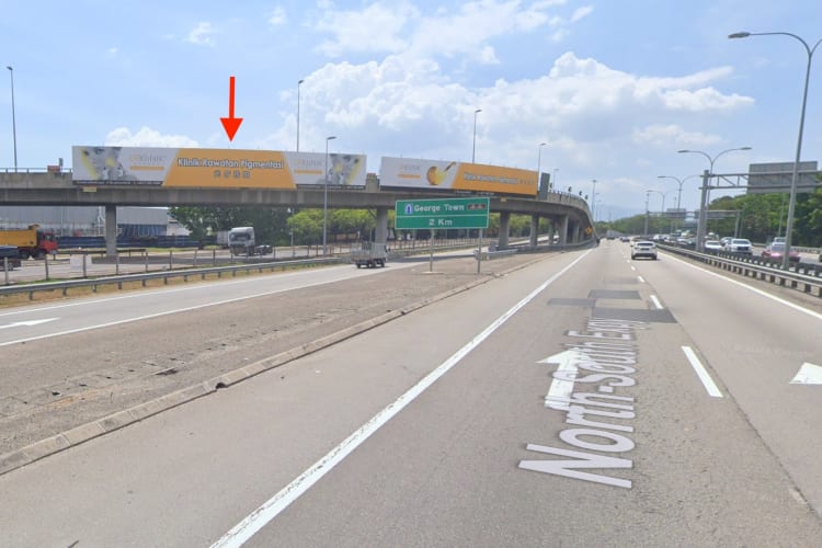 1 Sided Overhead Bridge Billboard at NSE KM139.1, Perai (A), Penang