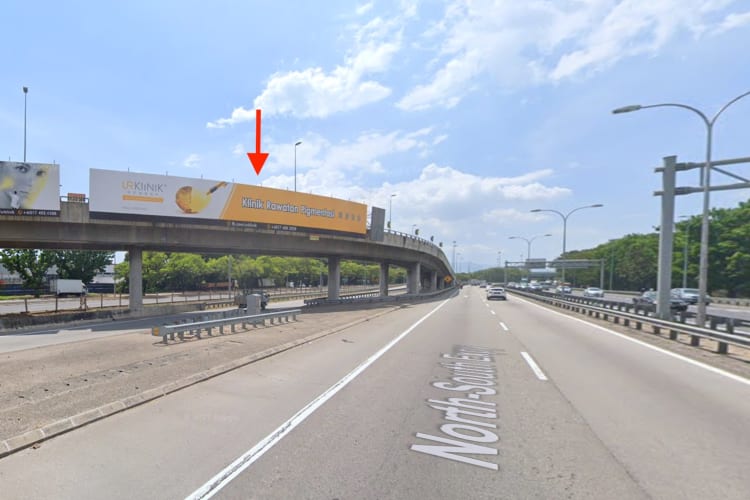 1 Sided Overhead Bridge Billboard at NSE KM139.1, Perai, Penang (B)