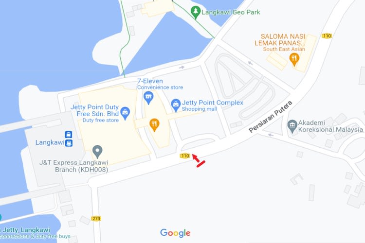 Persiaran Putra, Langkawi, Kedah (infront Jetty Point)