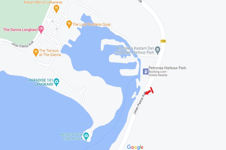 Jalan Pantai Kok, Langkawi, Kedah (near Petronas Quay Station)
