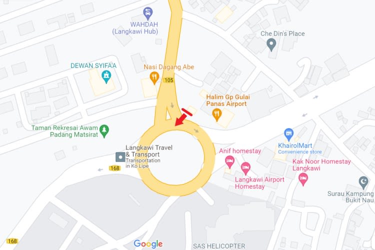 Jalan Lapangan Terbang, Langkawi, Kedah (near Langkawi International Airport)