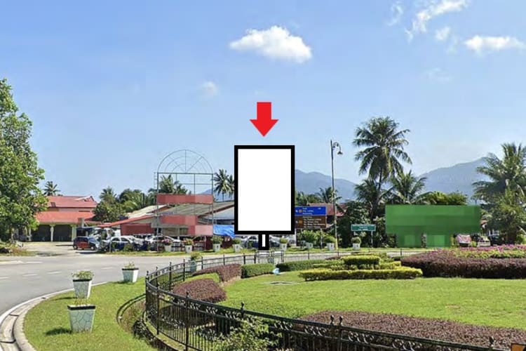 1 Panel Vertical Minipole Billboard at Jalan Lapangan Terbang, Langkawi, Kedah (near Langkawi International Airport)