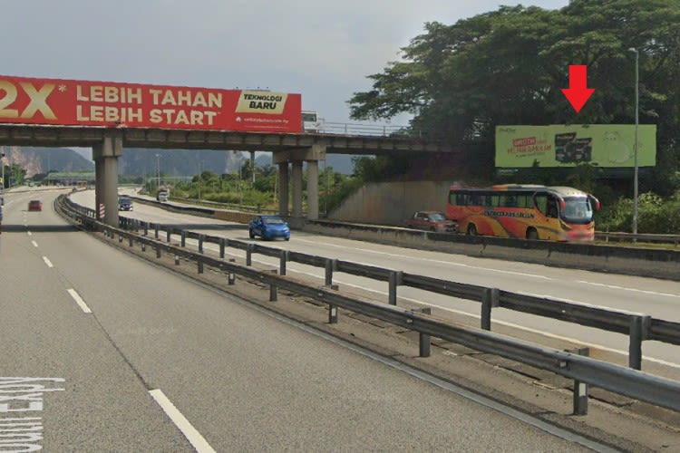 1 Panel Free Standing Billboard at NSE Highway KM274.4, Ipoh, Perak (SB off-side)