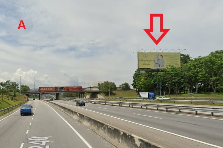 2 Sided Unipole Billboard at NSE KM274.8, Ipoh, Perak