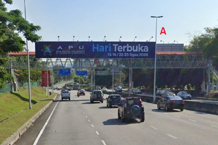 2 Sided Overhead Bridge Billboard at Subang Jaya / along NPE Highway heading to Federal Highway next to SS17, Selangor