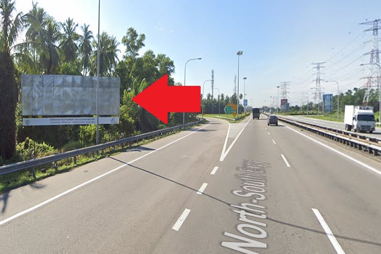 1 Panel Free Standing Billboard at KM150.75 Plus Highway, Simpang Ampat, Penang (towards Plaza Tol Bukit Tambun Arah Selatan)