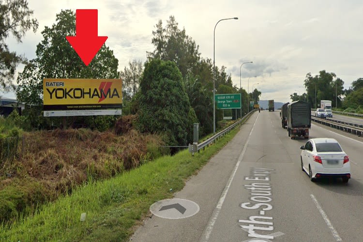 1 Sided Free Standing Billboard at KM140.70 PLUS Highway, Perai, Penang