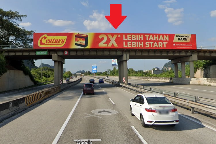 1 Sided Free Standing Billboard at KM279.40 at Jalan Hospital / Jalan Ghazali near Greentown Mall (A), Perak