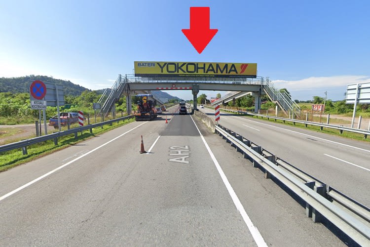 1 Sided Overhead Bridge Billboard at KM191 PLUS Highway to Bukit Merah / Selam (Exit 150), Perak