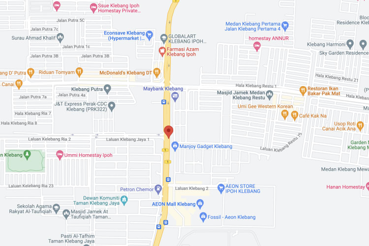 Jalan Kuala Kangsar, Ipoh, Perak (near Aeon Mall Ipoh Klebang)