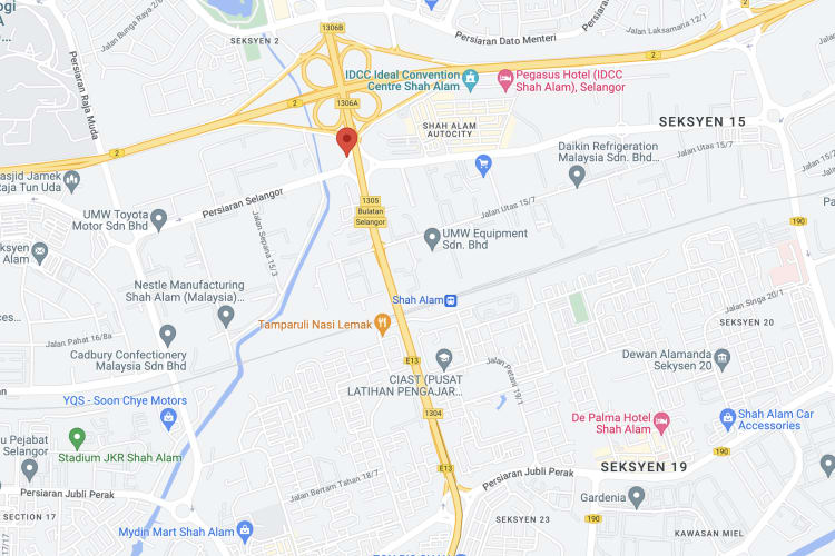 Bulatan Selangor, Seksyen 15, Shah Alam, Selangor (towards Federal Highway)