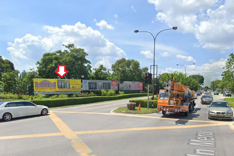 1 Panel Free Standing Billboard at Jalan Meru, Klang, Selangor (from Shapadu Highway)