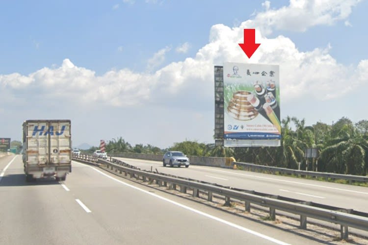 1 Sided Minipole Billboard at NSE KM178.7, South Bound (Off-Side), Bukit Merah, Perak