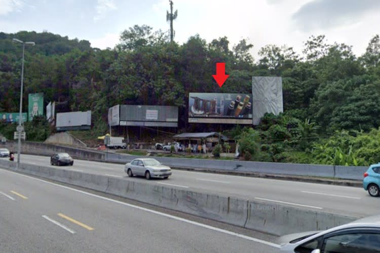 1 Sided Free Standing Billboard at LDP, Damansara, Selangor