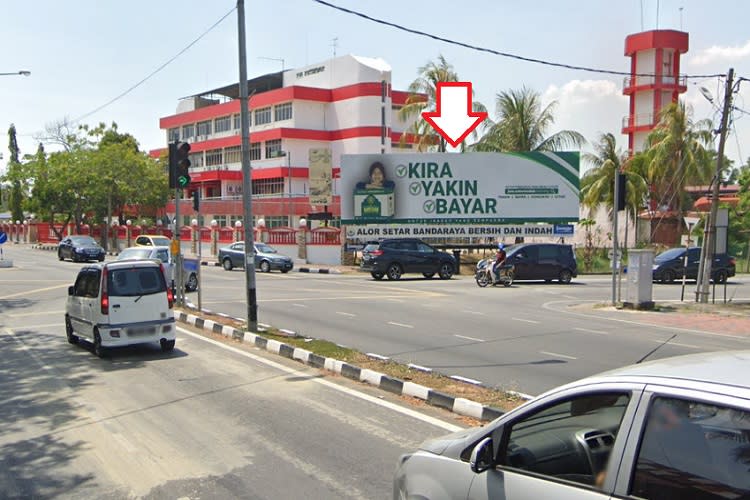 1 Panel Free Standing Billboard at Jalan Alor Semadom / Jalan Tun Razak, Alor Setar, Kedah (near Balai Bomba)