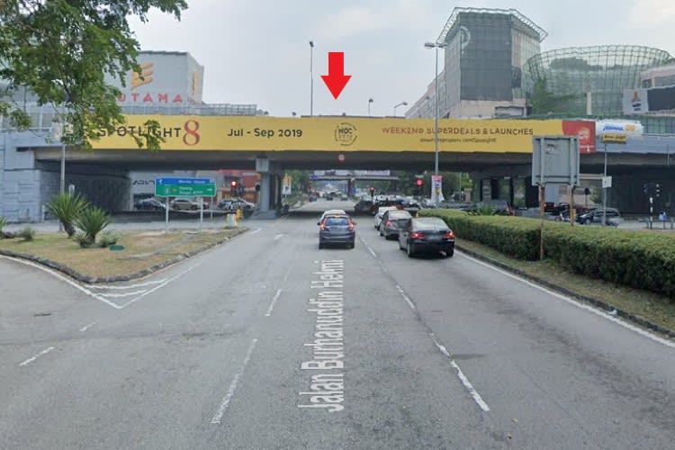 1 Sided Overhead Bridge Billboard at LDP KM5.42, Jalan Burhanuddin Helmi, Taman Tun Dr Ismail, Petaling Jaya, Selangor (to One Utama/LDP)