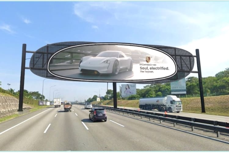 2 Sided Giant Gantry Billboard at NSE KM278.1, Nilai, Negeri Sembilan