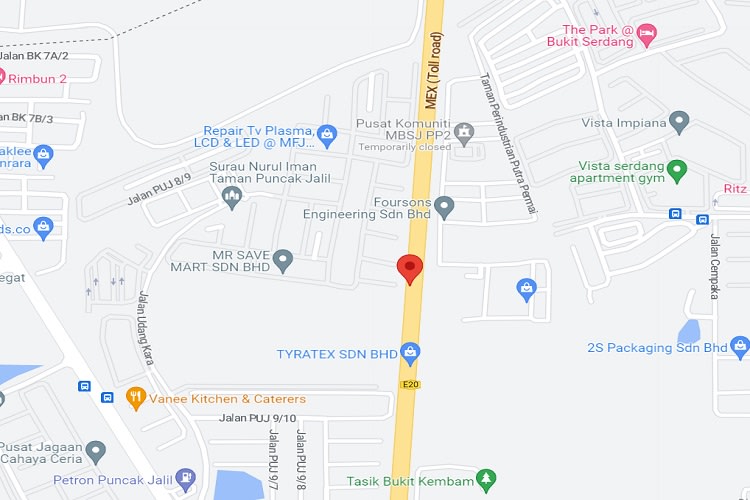 MEX Highway KM13.9, Seri Kembangan, Kuala Lumpur (SB)