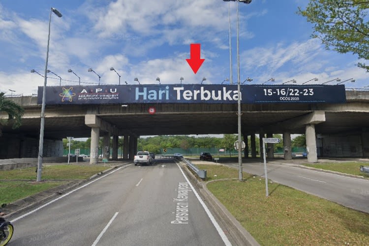 1 Sided Overhead Bridge Billboard at Persiaran Kewajipan, Subang Jaya, Selangor (towards USJ)