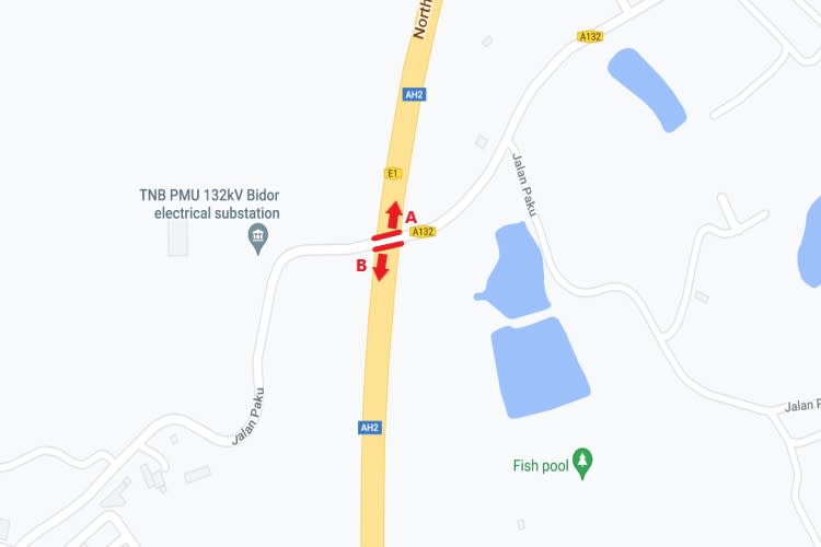 NSE Highway KM338.95, Bidor, Perak