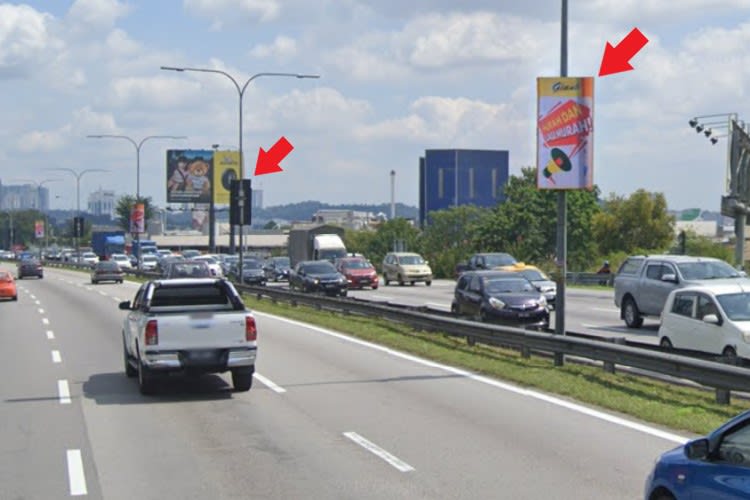 50 Panel Digital Street Bunting Billboard at Federal Highway, Kuala Lumpur (Jalan 222 - LDP Sunway Bridge)