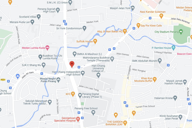 Jalan Masjid Negeri / Jalan Air Itam / Jalan Scotland, Jelutong, Penang (on Wisma Pandu Puteri)