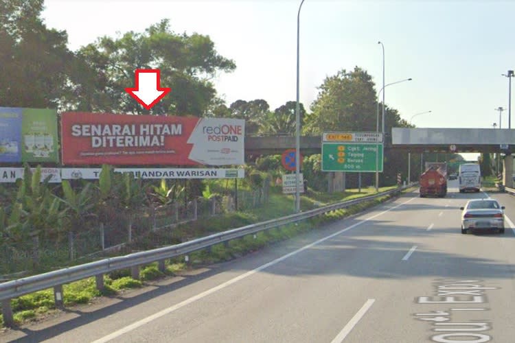 1 Panel Horizontal Free Standing Billboard at NSE KM 221.5 (NB), Changkat Jering, Perak