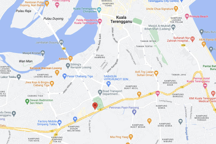 Simpang 3 Bukit Besar, Persimpangan Jalan Sultan Mohamad, Kuala Terengganu, Terengganu