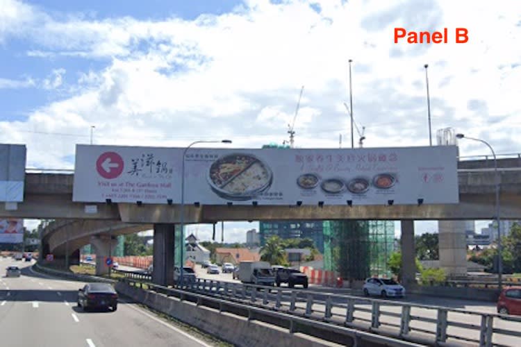 1 Sided Overhead Bridge Billboard at Federal Highway, Kuala Lumpur (near Mid Valley)[B]