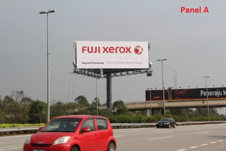 3 Sided Horizontal Unipole Billboard at KLIA Highway KMA8.0 / Jalan Pekeliling, Sepang, Selangor (near Mitsui Outlet Park)